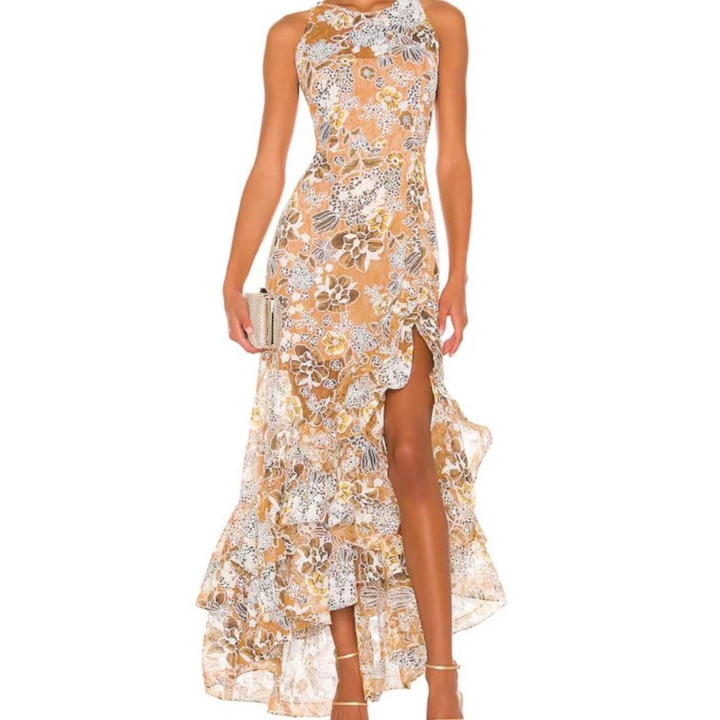 Bronx And Banco Sicilia Ruffle Dress In Multi Size Xs